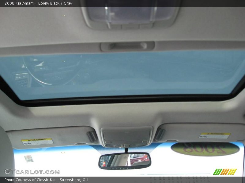 Ebony Black / Gray 2008 Kia Amanti