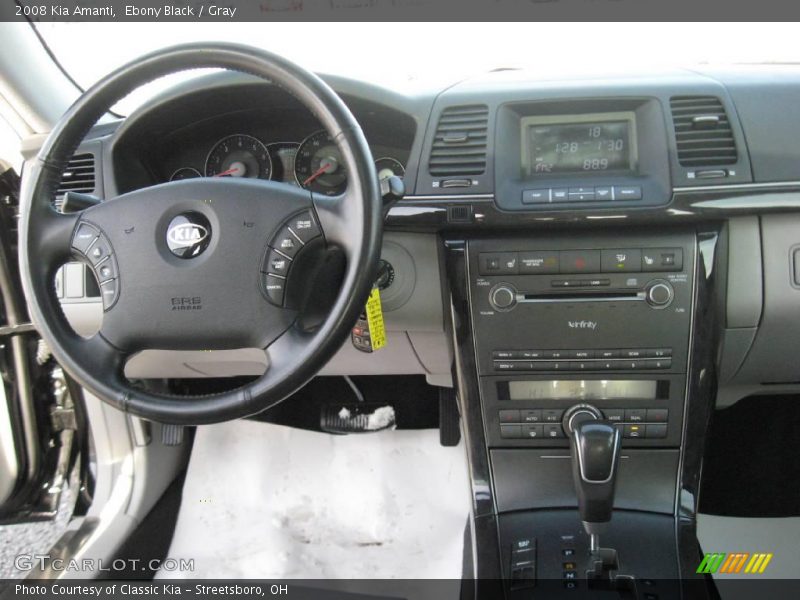 Ebony Black / Gray 2008 Kia Amanti