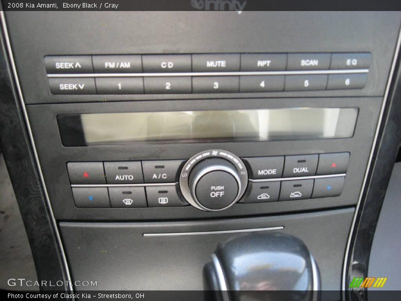 Ebony Black / Gray 2008 Kia Amanti
