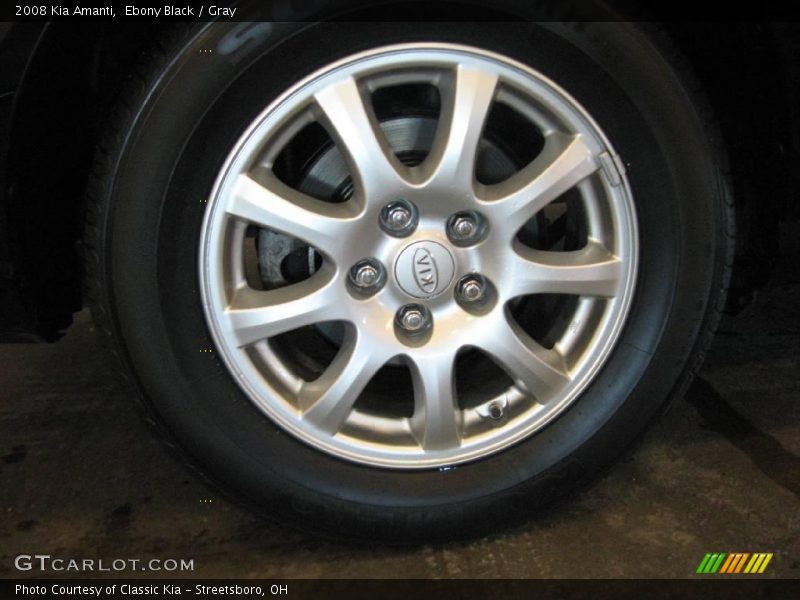 Ebony Black / Gray 2008 Kia Amanti