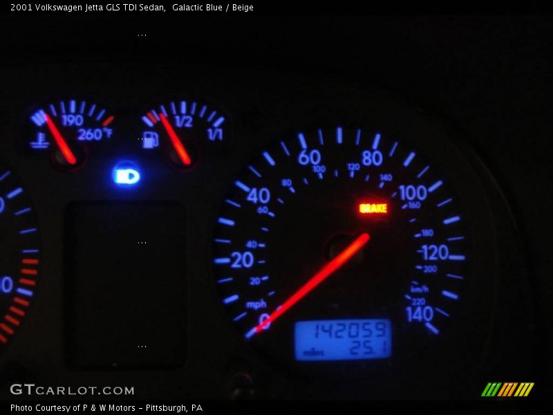 Galactic Blue / Beige 2001 Volkswagen Jetta GLS TDI Sedan