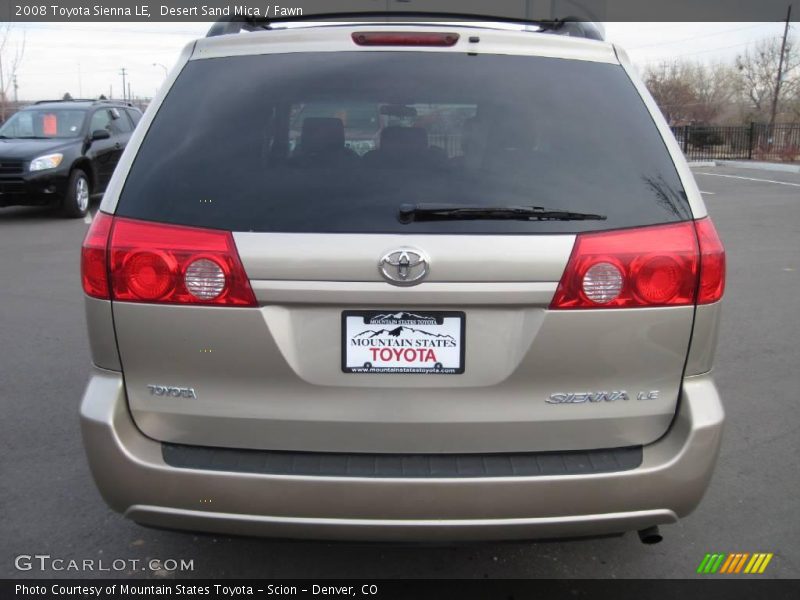 Desert Sand Mica / Fawn 2008 Toyota Sienna LE