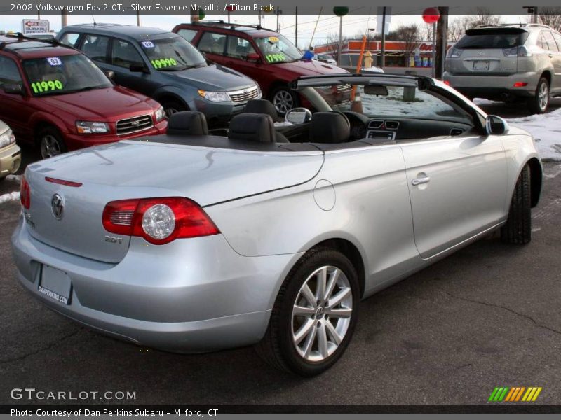 Silver Essence Metallic / Titan Black 2008 Volkswagen Eos 2.0T