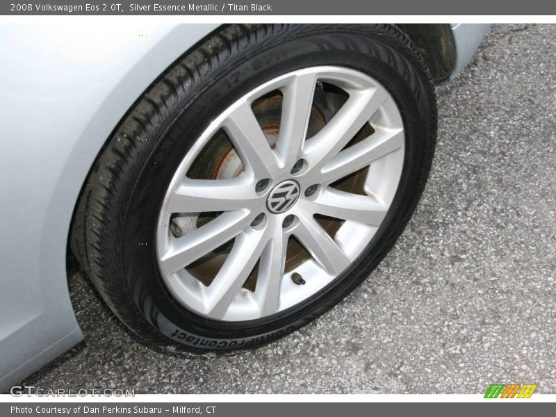 Silver Essence Metallic / Titan Black 2008 Volkswagen Eos 2.0T