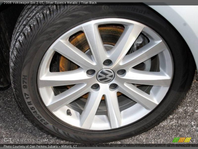 Silver Essence Metallic / Titan Black 2008 Volkswagen Eos 2.0T