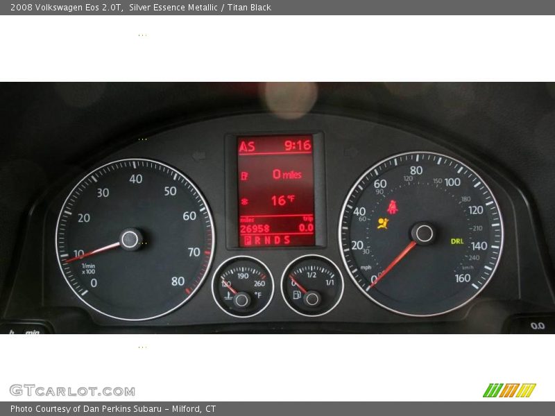 Silver Essence Metallic / Titan Black 2008 Volkswagen Eos 2.0T