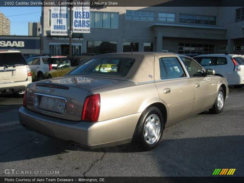 Cashmere Metallic / Neutral Shale 2002 Cadillac DeVille Sedan