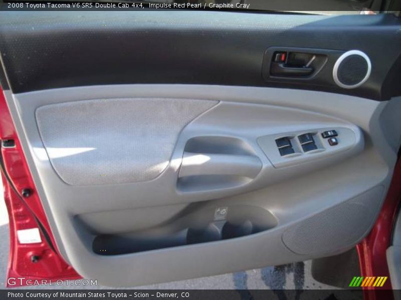 Impulse Red Pearl / Graphite Gray 2008 Toyota Tacoma V6 SR5 Double Cab 4x4