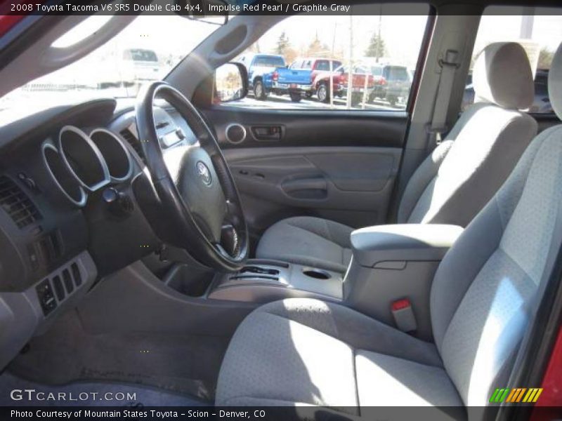 Impulse Red Pearl / Graphite Gray 2008 Toyota Tacoma V6 SR5 Double Cab 4x4