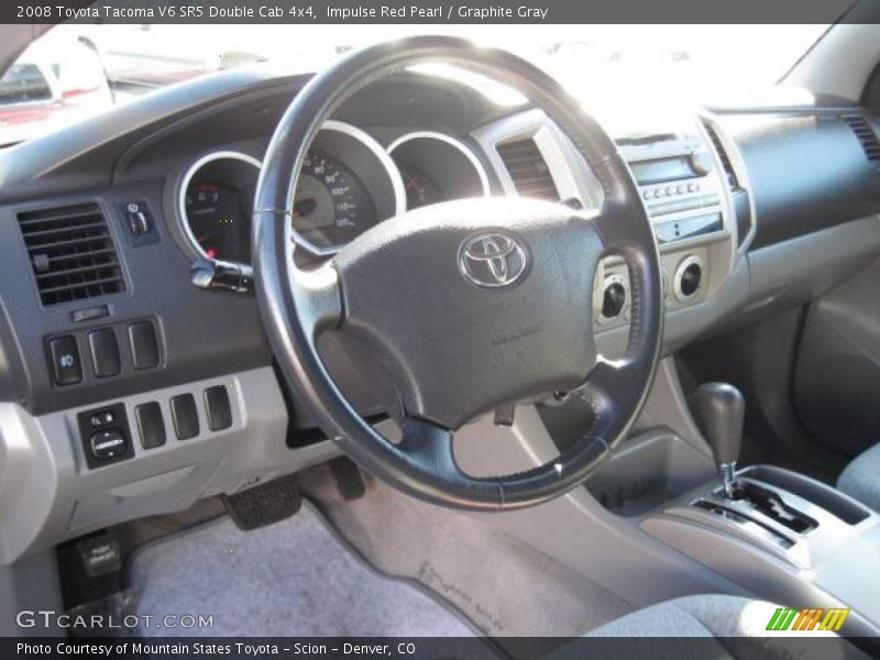 Impulse Red Pearl / Graphite Gray 2008 Toyota Tacoma V6 SR5 Double Cab 4x4