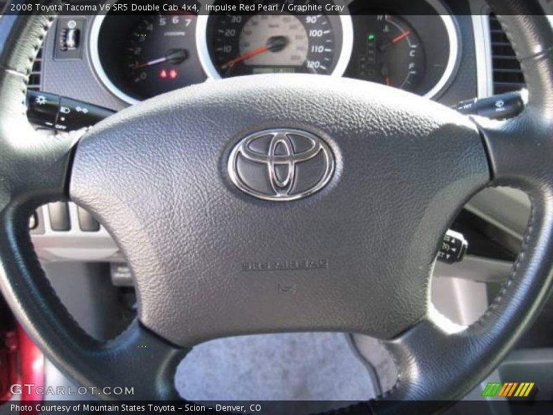 Impulse Red Pearl / Graphite Gray 2008 Toyota Tacoma V6 SR5 Double Cab 4x4