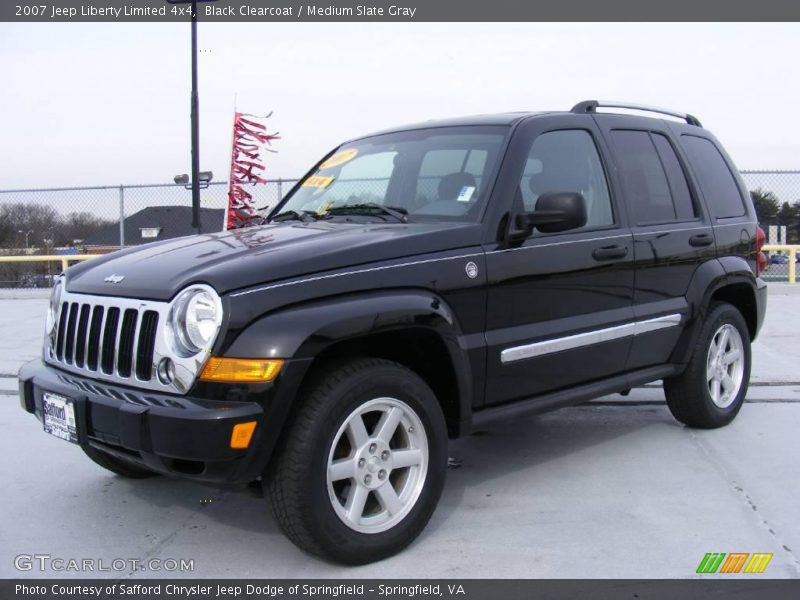 Black Clearcoat / Medium Slate Gray 2007 Jeep Liberty Limited 4x4
