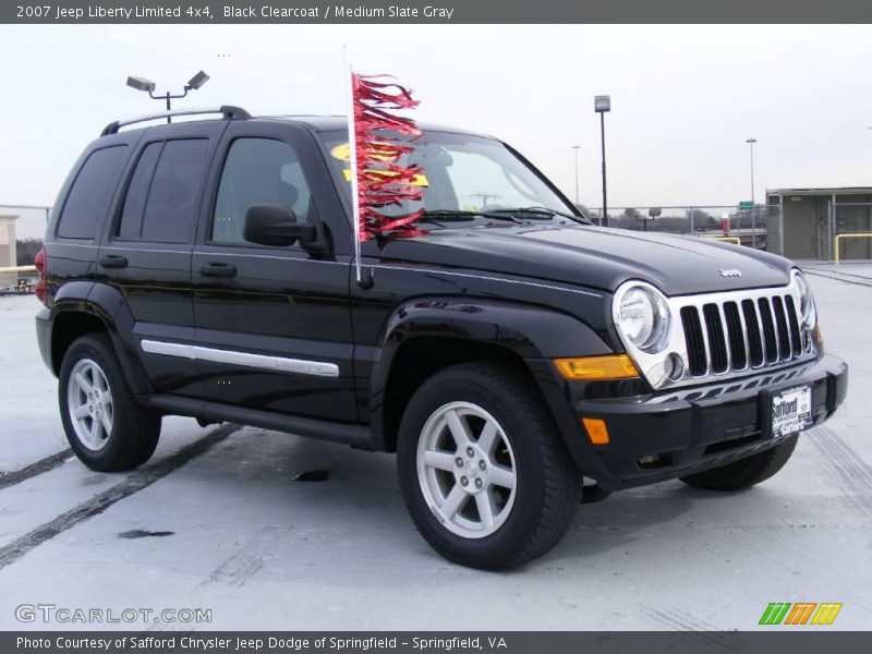 Black Clearcoat / Medium Slate Gray 2007 Jeep Liberty Limited 4x4
