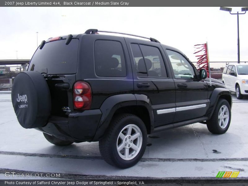 Black Clearcoat / Medium Slate Gray 2007 Jeep Liberty Limited 4x4
