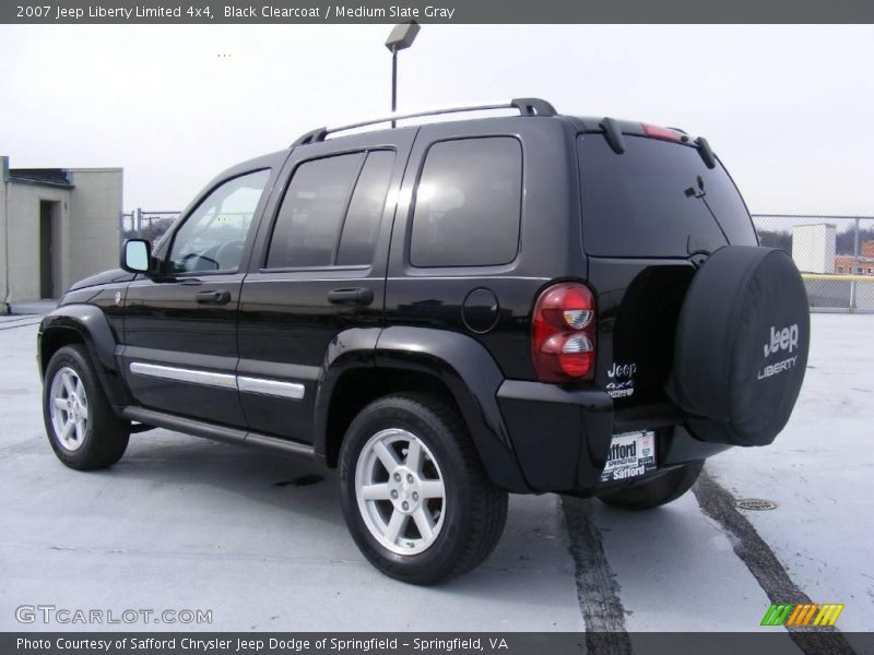 Black Clearcoat / Medium Slate Gray 2007 Jeep Liberty Limited 4x4