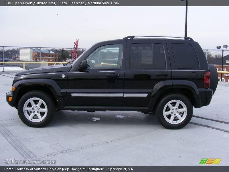 Black Clearcoat / Medium Slate Gray 2007 Jeep Liberty Limited 4x4