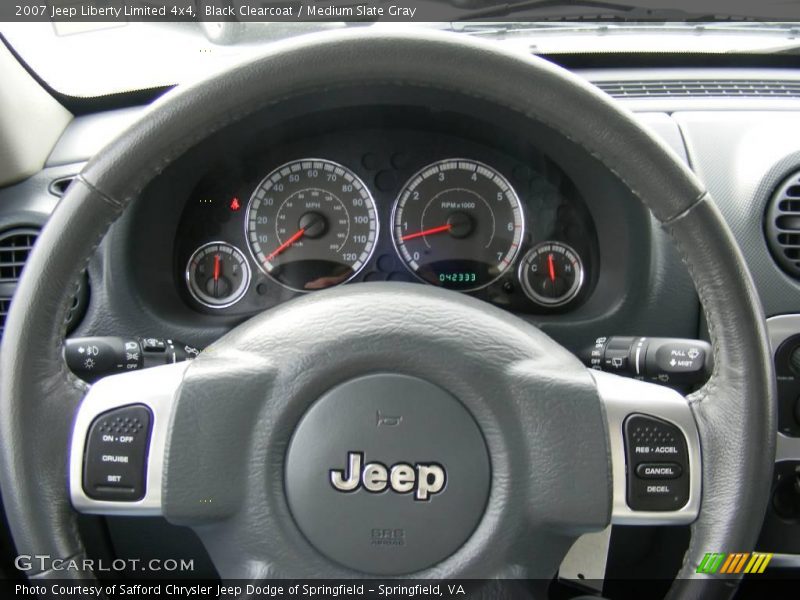 Black Clearcoat / Medium Slate Gray 2007 Jeep Liberty Limited 4x4