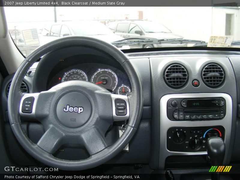 Black Clearcoat / Medium Slate Gray 2007 Jeep Liberty Limited 4x4