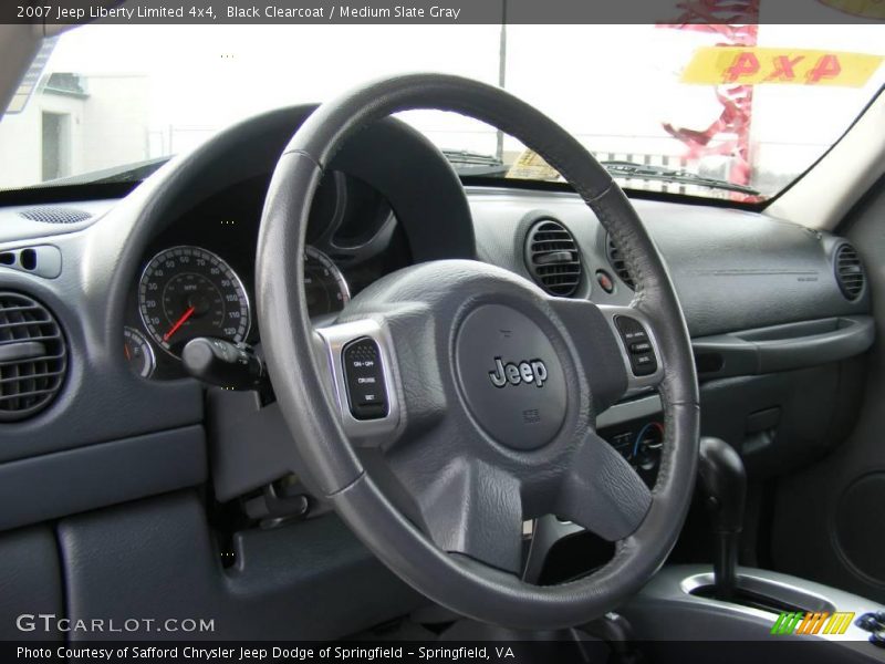Black Clearcoat / Medium Slate Gray 2007 Jeep Liberty Limited 4x4