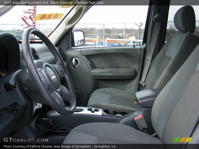 Black Clearcoat / Medium Slate Gray 2007 Jeep Liberty Limited 4x4