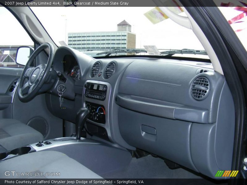 Black Clearcoat / Medium Slate Gray 2007 Jeep Liberty Limited 4x4