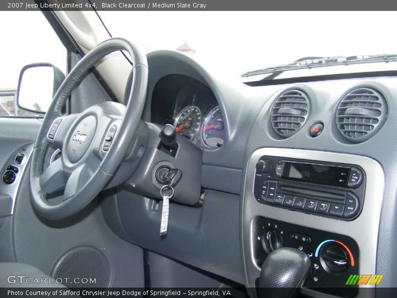 Black Clearcoat / Medium Slate Gray 2007 Jeep Liberty Limited 4x4