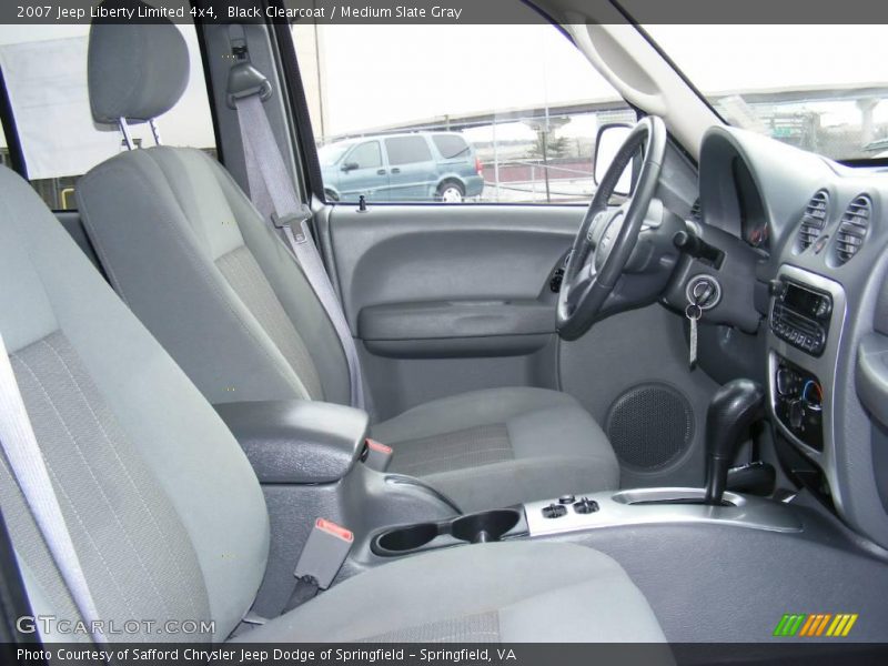 Black Clearcoat / Medium Slate Gray 2007 Jeep Liberty Limited 4x4