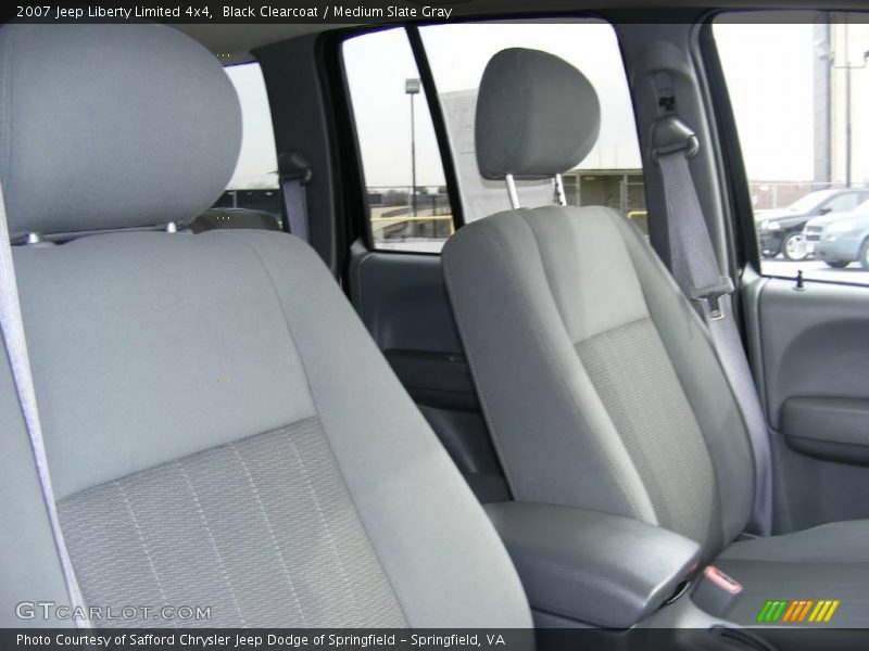 Black Clearcoat / Medium Slate Gray 2007 Jeep Liberty Limited 4x4