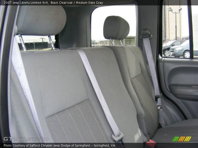 Black Clearcoat / Medium Slate Gray 2007 Jeep Liberty Limited 4x4
