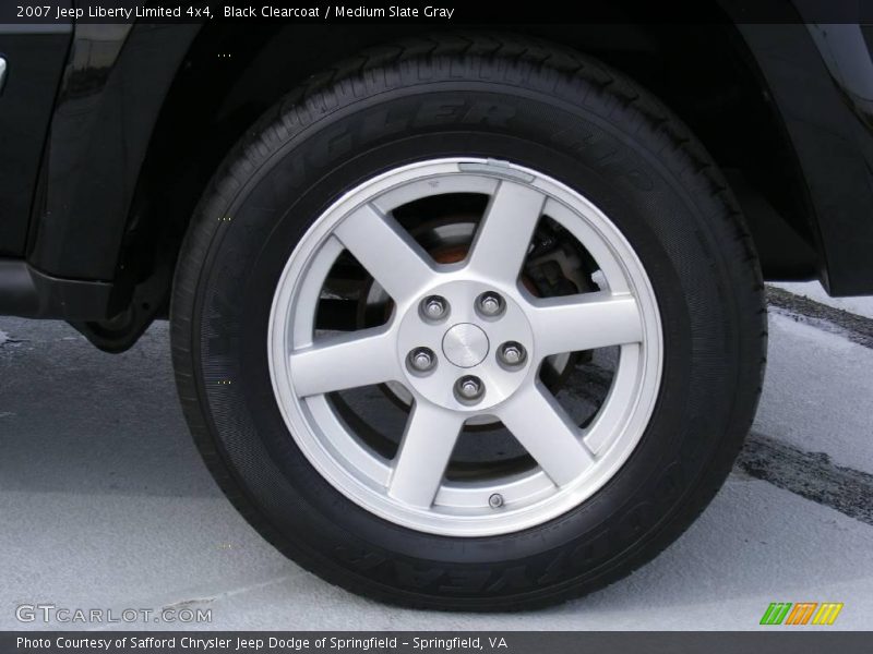 Black Clearcoat / Medium Slate Gray 2007 Jeep Liberty Limited 4x4