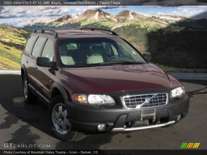 Venetian Red Metallic / Taupe/Taupe 2002 Volvo V70 2.4T XC AWD Wagon