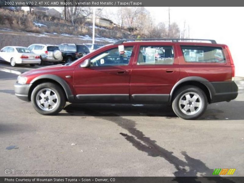 Venetian Red Metallic / Taupe/Taupe 2002 Volvo V70 2.4T XC AWD Wagon