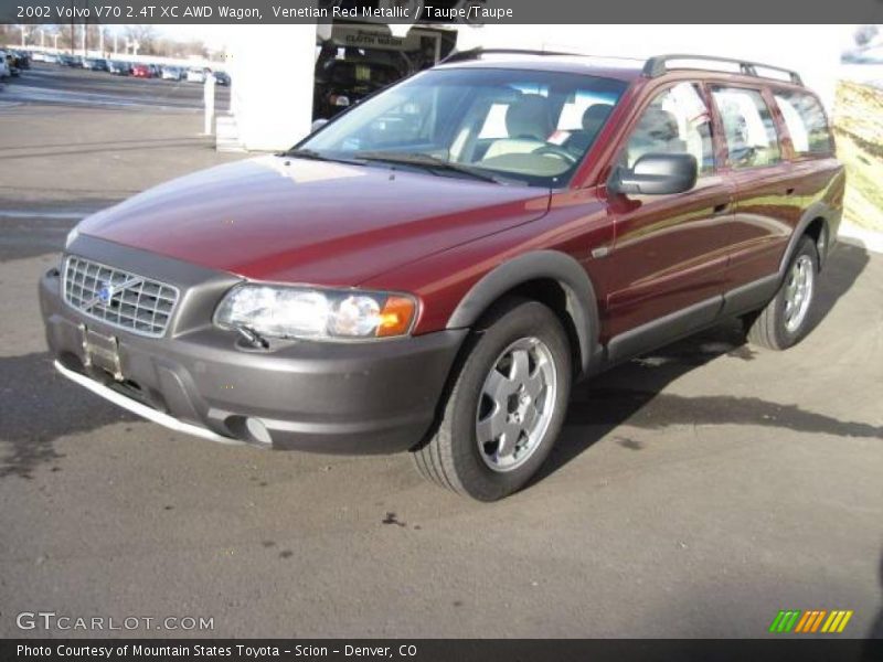 Venetian Red Metallic / Taupe/Taupe 2002 Volvo V70 2.4T XC AWD Wagon