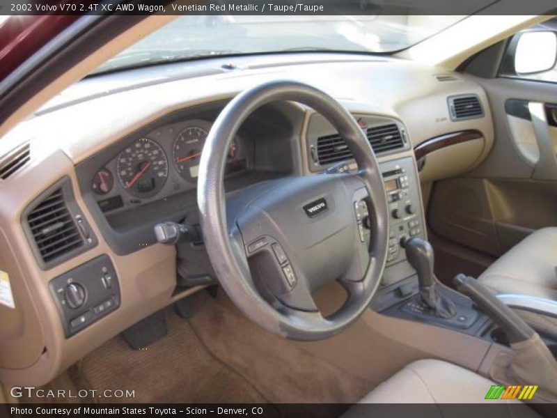 Venetian Red Metallic / Taupe/Taupe 2002 Volvo V70 2.4T XC AWD Wagon