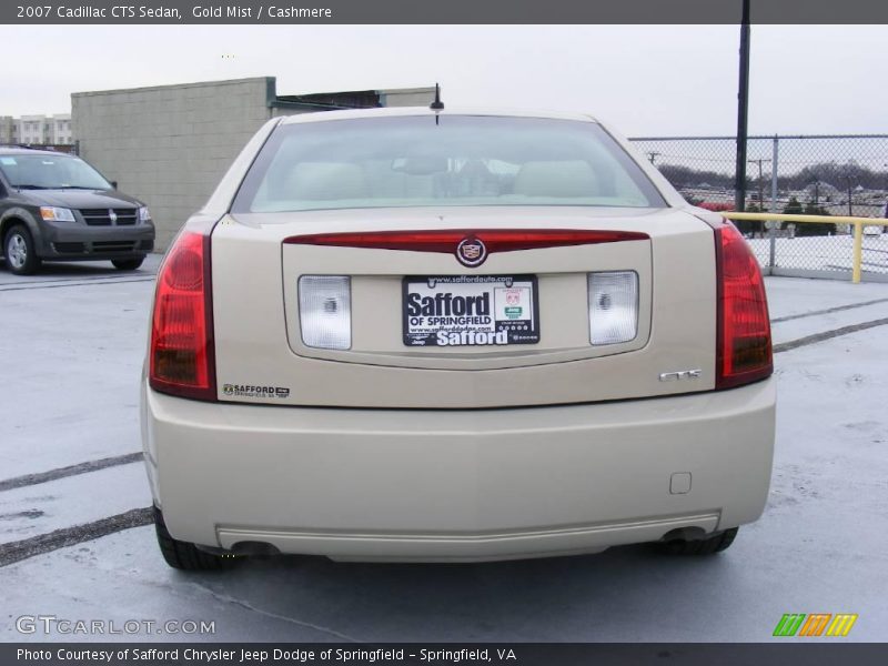 Gold Mist / Cashmere 2007 Cadillac CTS Sedan