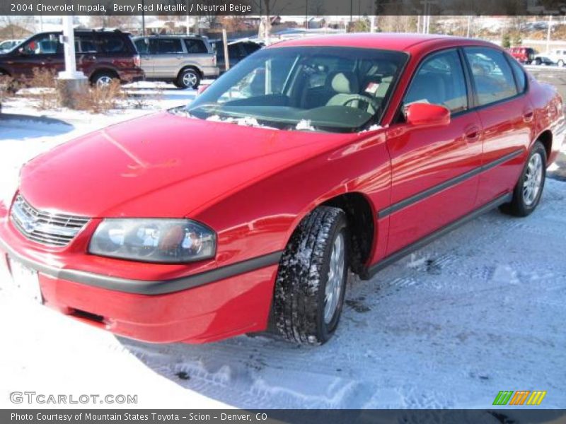Berry Red Metallic / Neutral Beige 2004 Chevrolet Impala