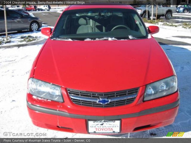 Berry Red Metallic / Neutral Beige 2004 Chevrolet Impala