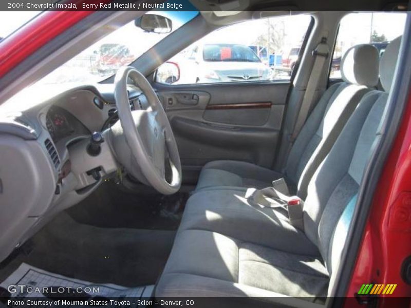 Berry Red Metallic / Neutral Beige 2004 Chevrolet Impala