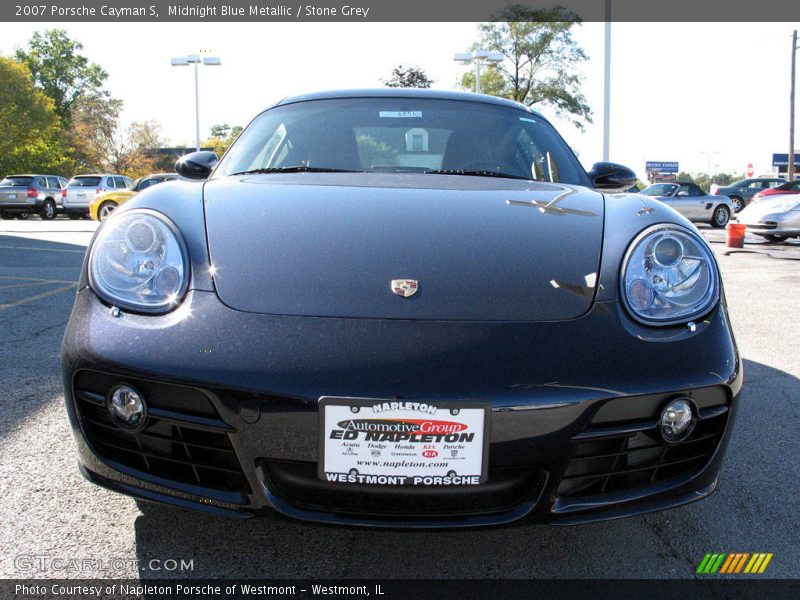 Midnight Blue Metallic / Stone Grey 2007 Porsche Cayman S