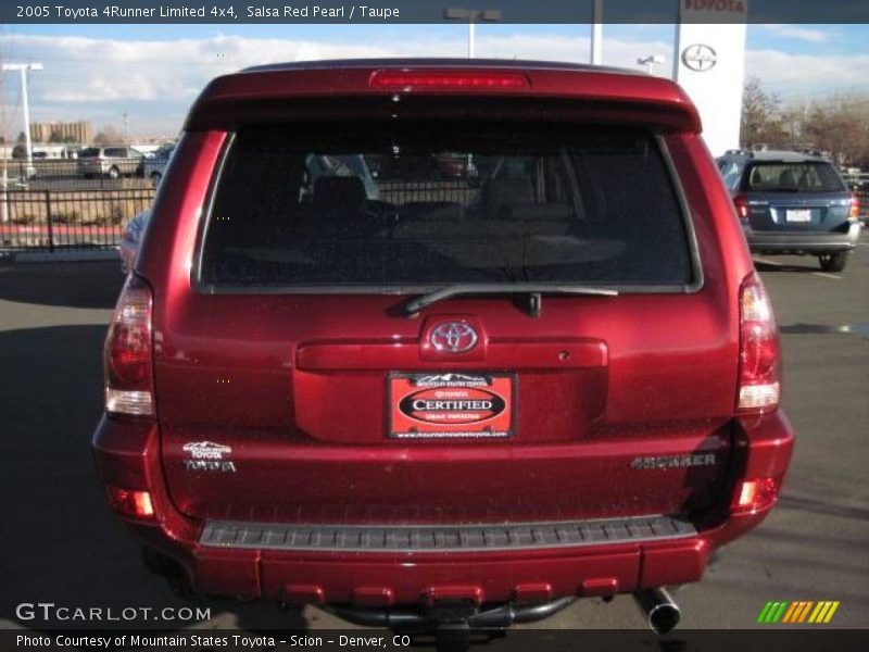 Salsa Red Pearl / Taupe 2005 Toyota 4Runner Limited 4x4