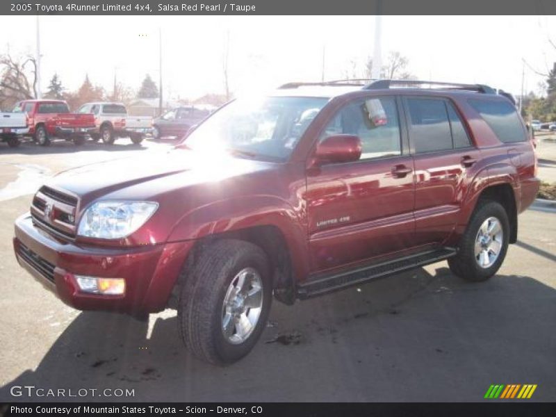 Salsa Red Pearl / Taupe 2005 Toyota 4Runner Limited 4x4