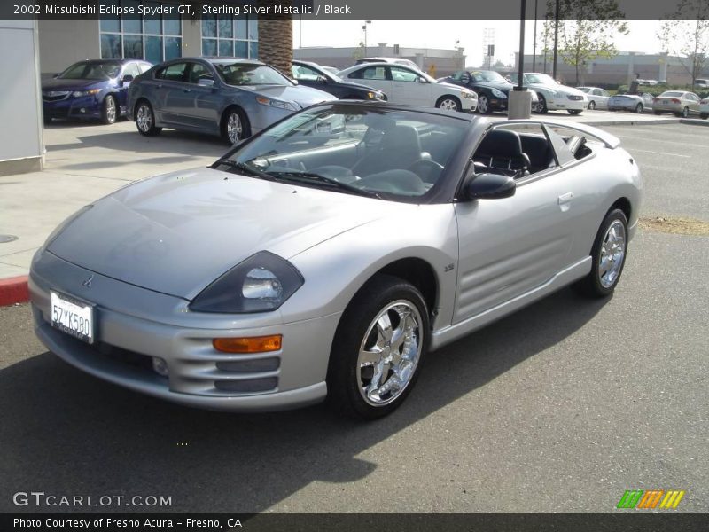 Sterling Silver Metallic / Black 2002 Mitsubishi Eclipse Spyder GT