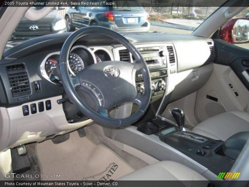 Salsa Red Pearl / Taupe 2005 Toyota 4Runner Limited 4x4