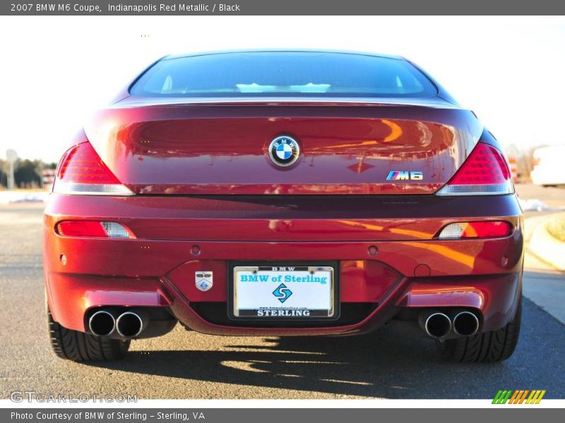 Indianapolis Red Metallic / Black 2007 BMW M6 Coupe