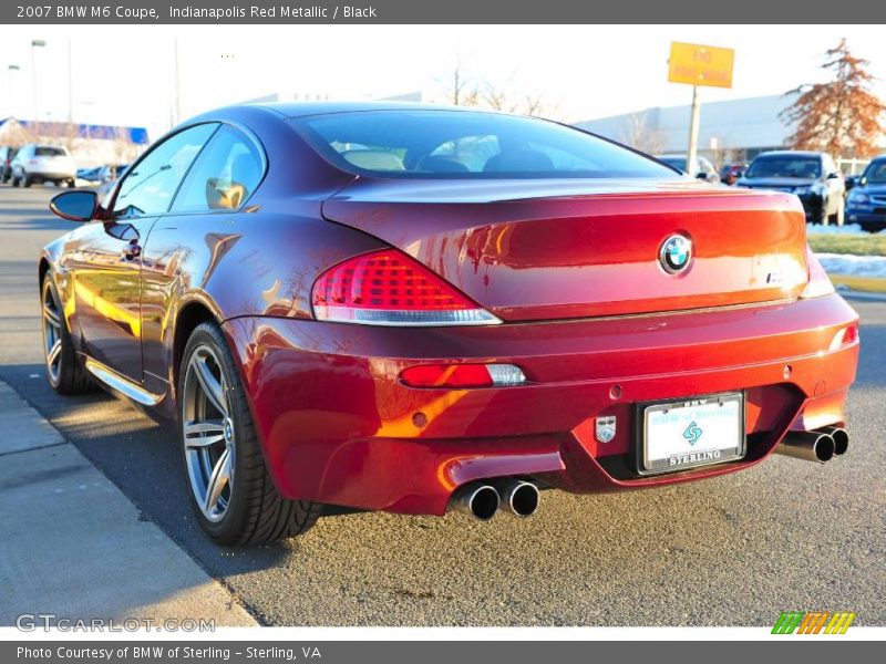 Indianapolis Red Metallic / Black 2007 BMW M6 Coupe