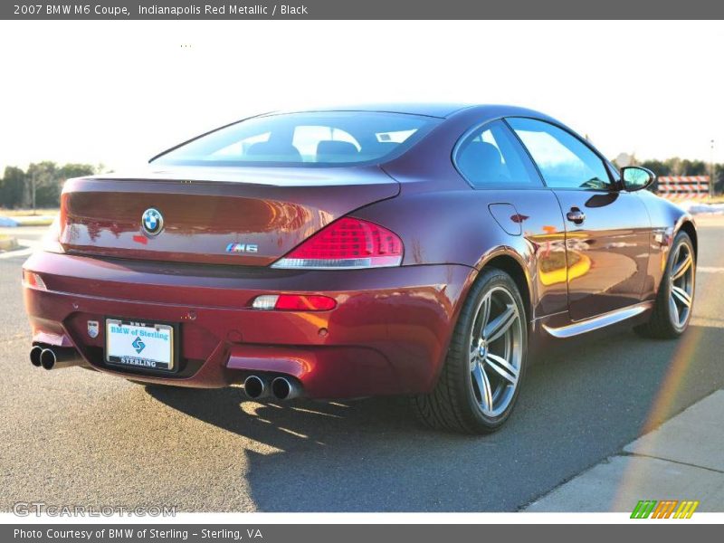 Indianapolis Red Metallic / Black 2007 BMW M6 Coupe