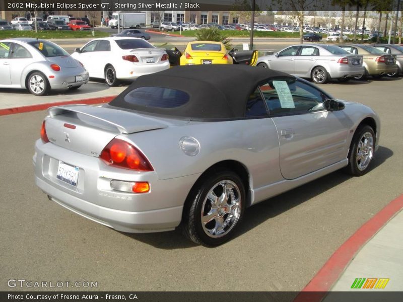 Sterling Silver Metallic / Black 2002 Mitsubishi Eclipse Spyder GT