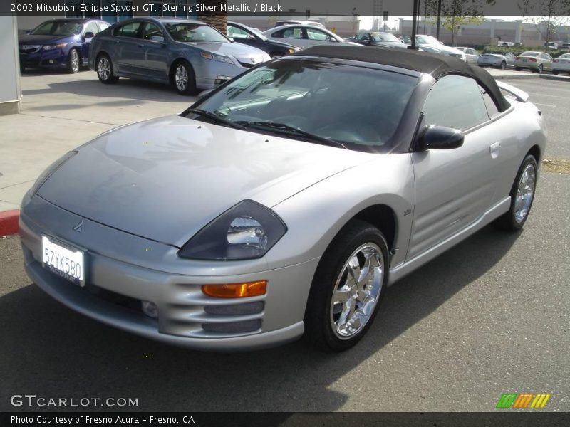 Sterling Silver Metallic / Black 2002 Mitsubishi Eclipse Spyder GT