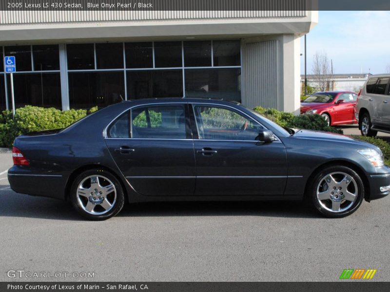 Blue Onyx Pearl / Black 2005 Lexus LS 430 Sedan