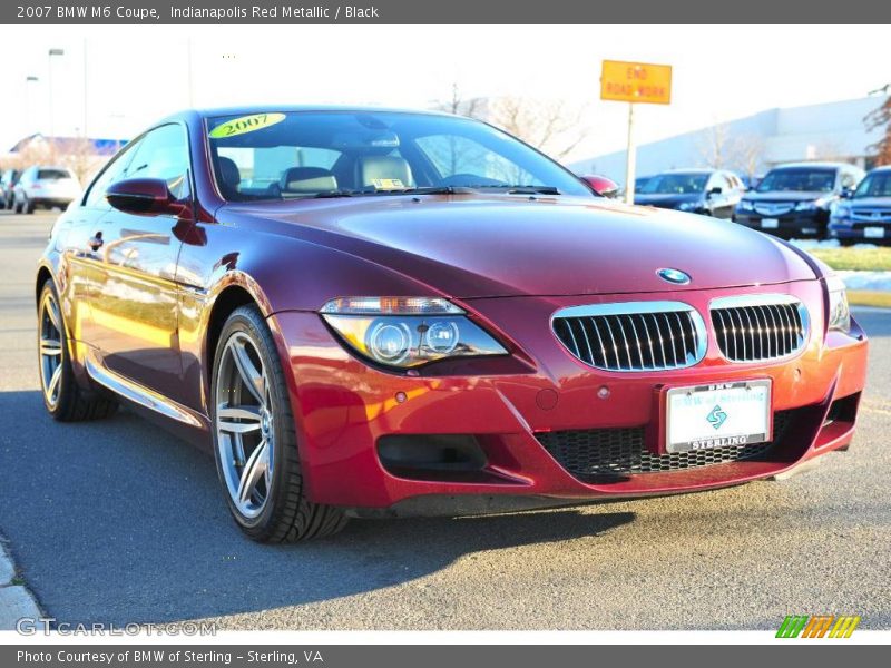 Indianapolis Red Metallic / Black 2007 BMW M6 Coupe